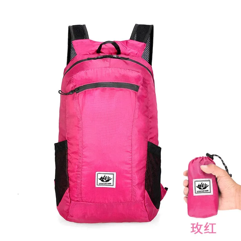 10L-20L Lightweight Portable Foldable Waterproof Backpack Folding Bag Ultralight Outdoor Pack for Women Men Travel Hiking