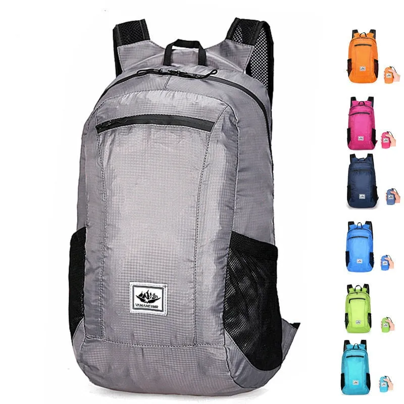 10L-20L Lightweight Portable Foldable Waterproof Backpack Folding Bag Ultralight Outdoor Pack for Women Men Travel Hiking