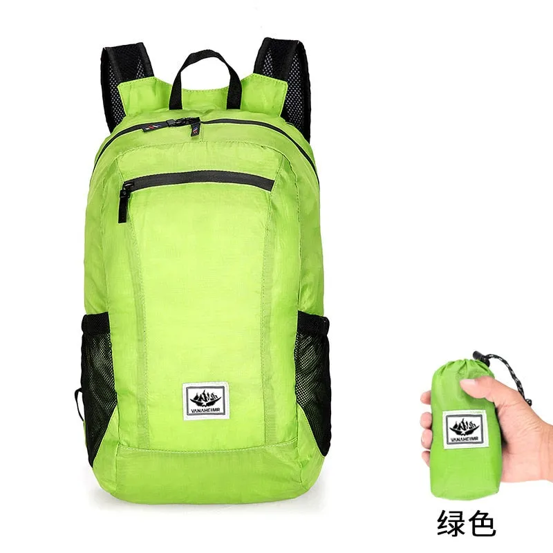 10L-20L Lightweight Portable Foldable Waterproof Backpack Folding Bag Ultralight Outdoor Pack for Women Men Travel Hiking