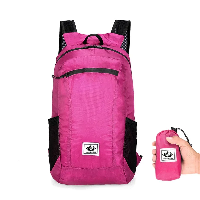 10L-20L Lightweight Portable Foldable Waterproof Backpack Folding Bag Ultralight Outdoor Pack for Women Men Travel Hiking