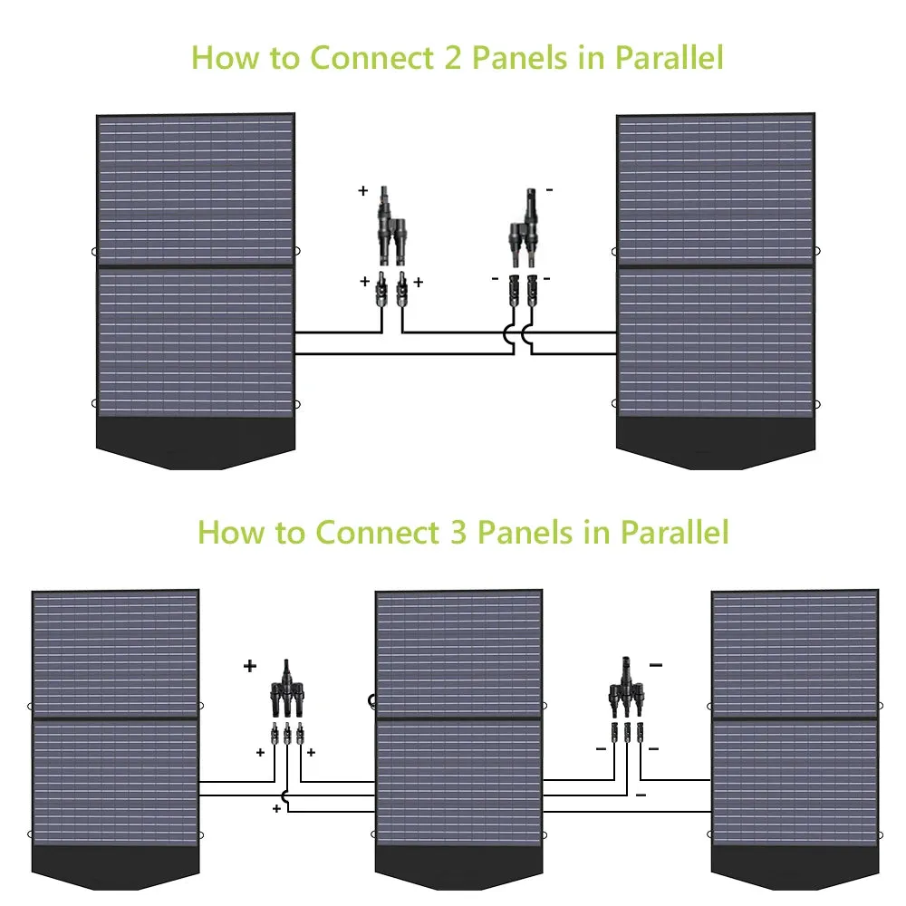 18V 100W Foldable Solar Panel For Portable Power Station Outdoor Travel/Camping
