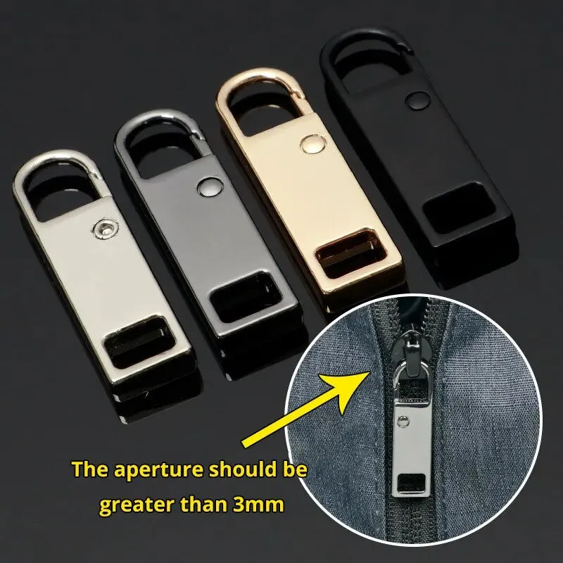 4 8pcs Detachable Zipper Pulls Multi Colour Replacement for Jeans Backpacks Sewing Tools
