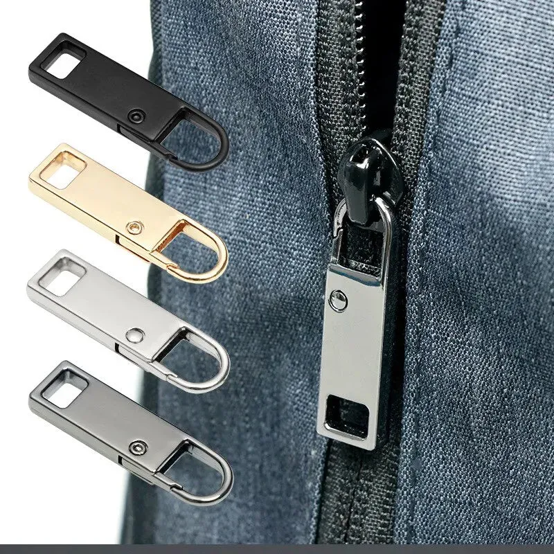 4 8pcs Detachable Zipper Pulls Multi Colour Replacement for Jeans Backpacks Sewing Tools