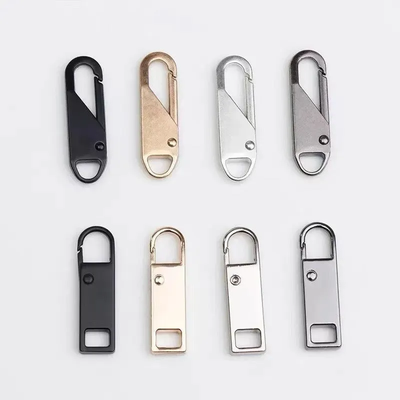 4 8pcs Detachable Zipper Pulls Multi Colour Replacement for Jeans Backpacks Sewing Tools