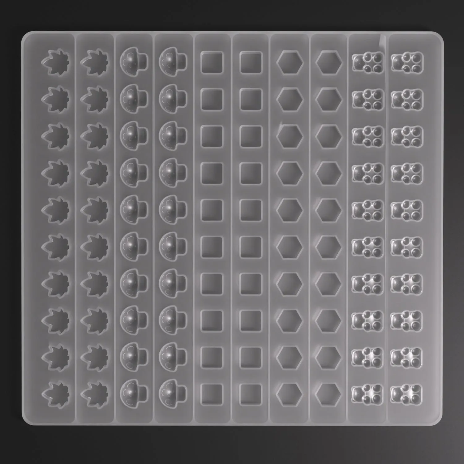 5-in-1 Gummy and Hard Candy Industrial Professional Silicone Professional Silicone Mold