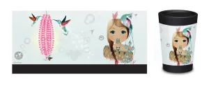 Cuppa Coffee Cup 5073 Little Warrior Girl  Designed by NZ Artist Ema Frost 12oz