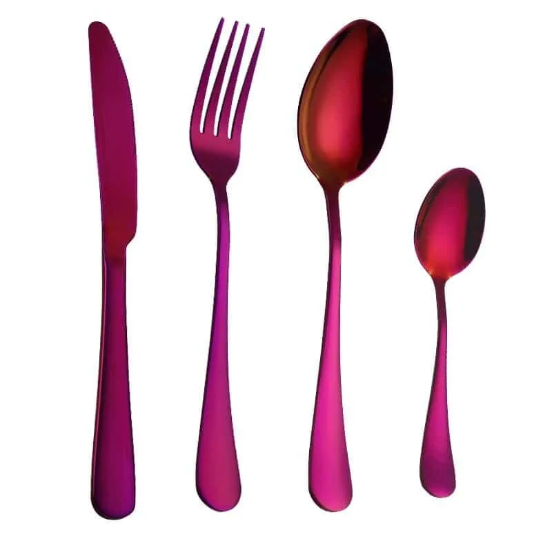 Eco-Friendly Stainless Steel Tableware 4 pcs Set