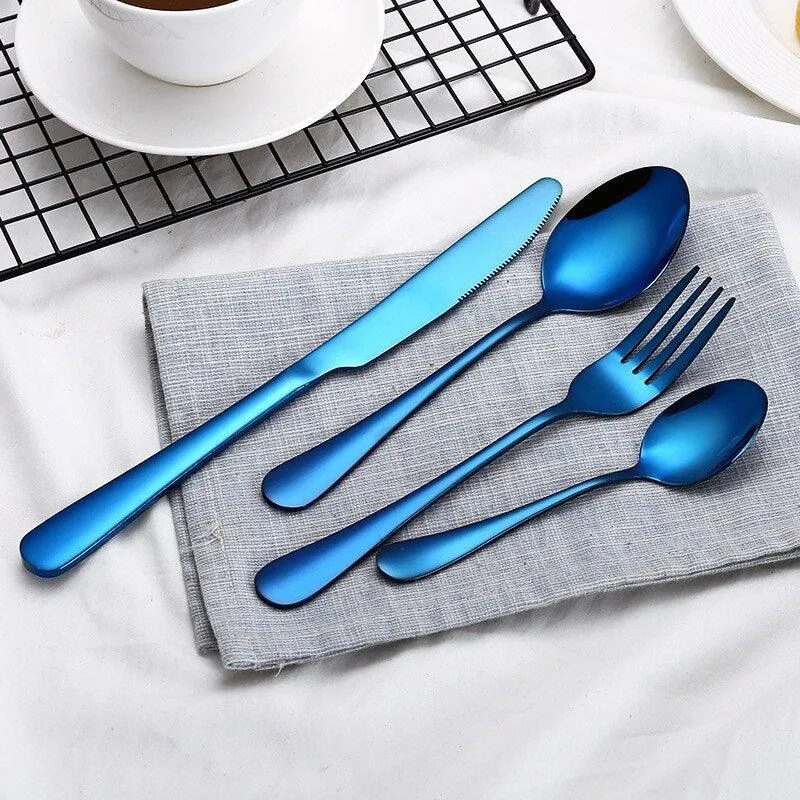 Eco-Friendly Stainless Steel Tableware 4 pcs Set