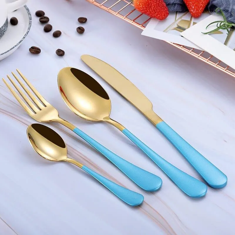 Eco-Friendly Stainless Steel Tableware 4 pcs Set