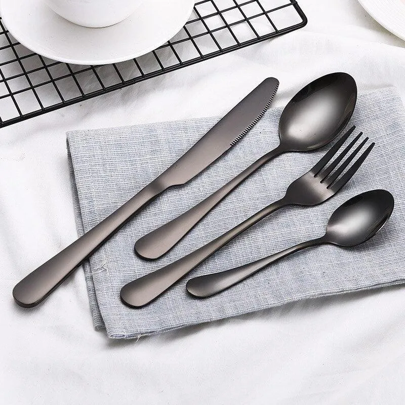 Eco-Friendly Stainless Steel Tableware 4 pcs Set