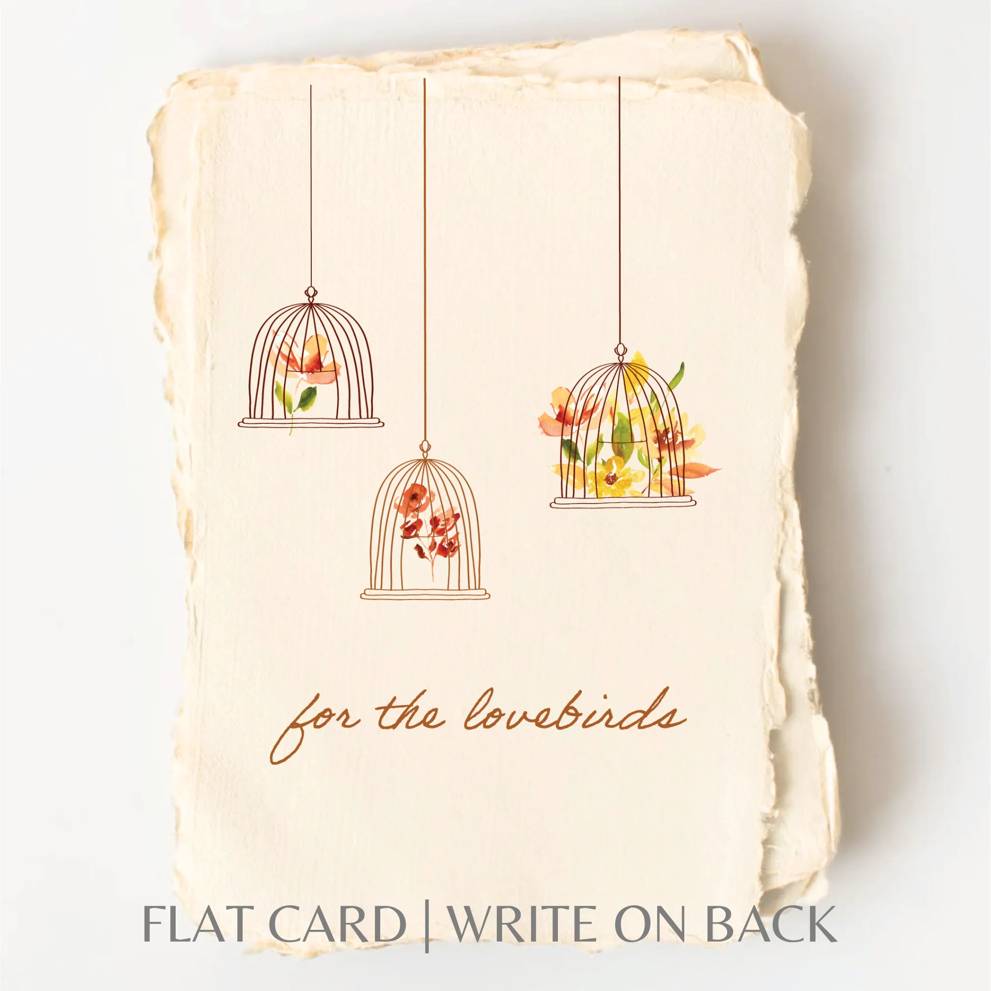 For the Lovebirds | Eco-Friendly Wedding Greeting Card