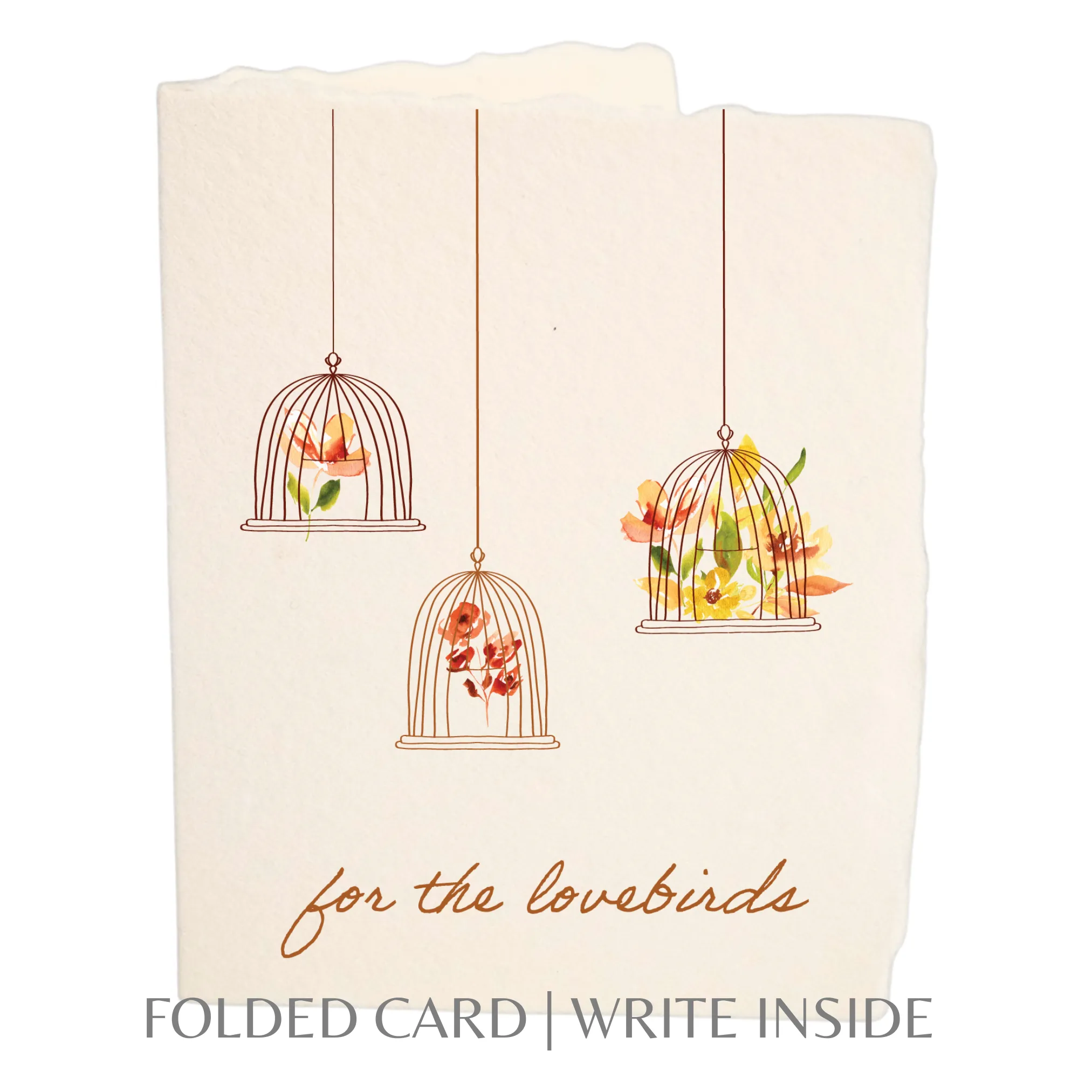 For the Lovebirds | Eco-Friendly Wedding Greeting Card