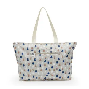 HAPI TAS Miffy Foldable Tote Bag 17L, Grey Many