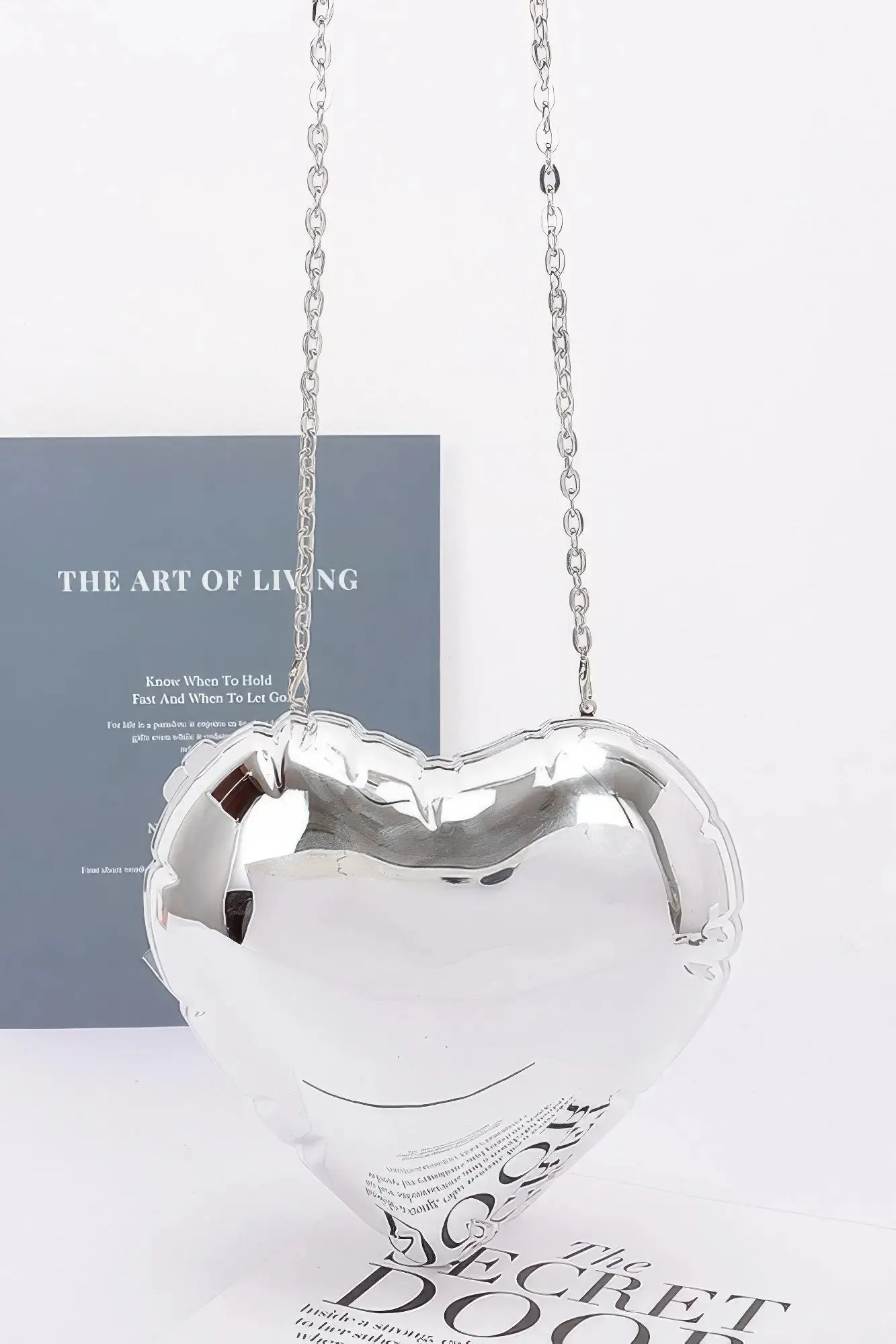 Heart-Shaped Acrylic Case Bag  Bold, Stylish & Playful