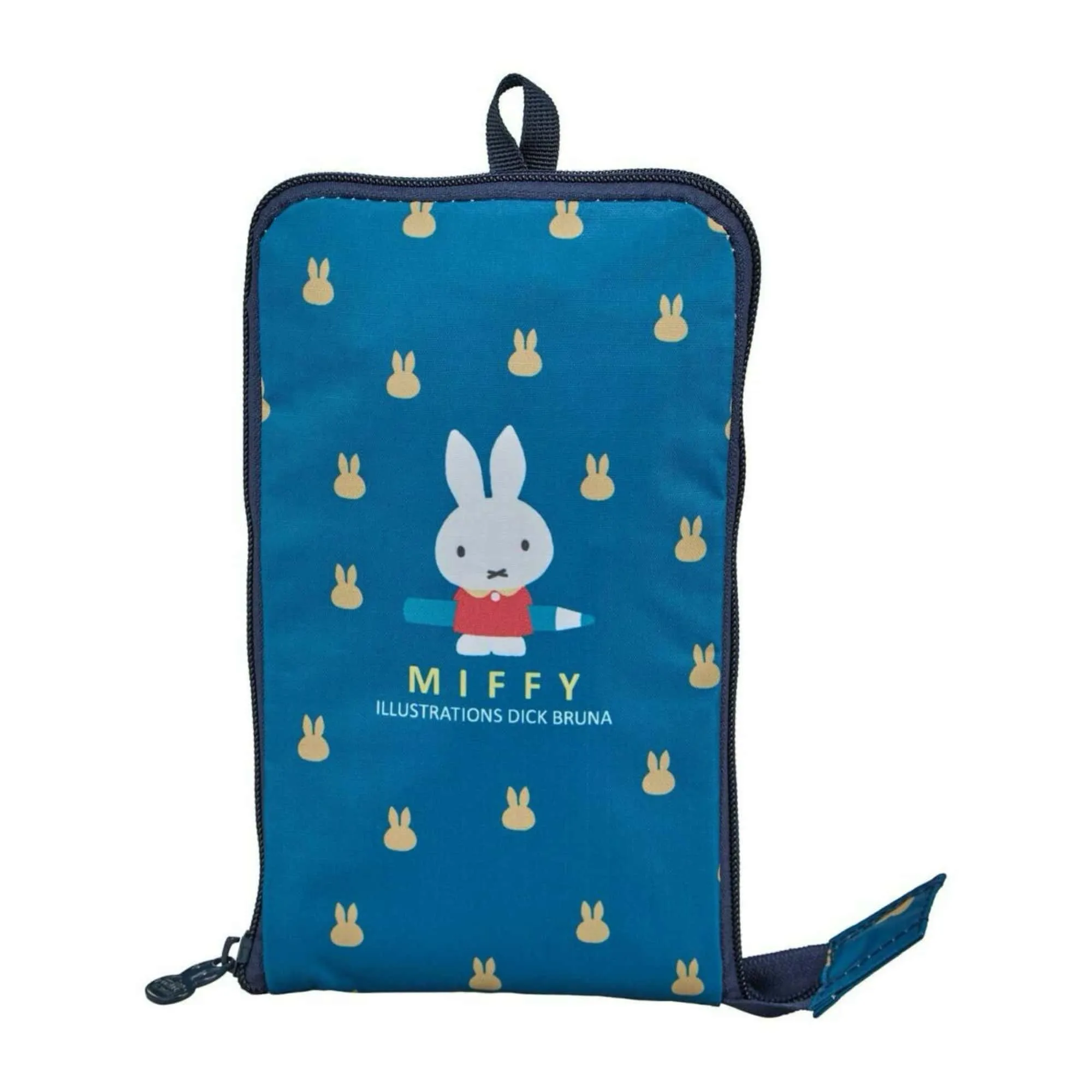 Miffy foldable travel boston bag, Navy