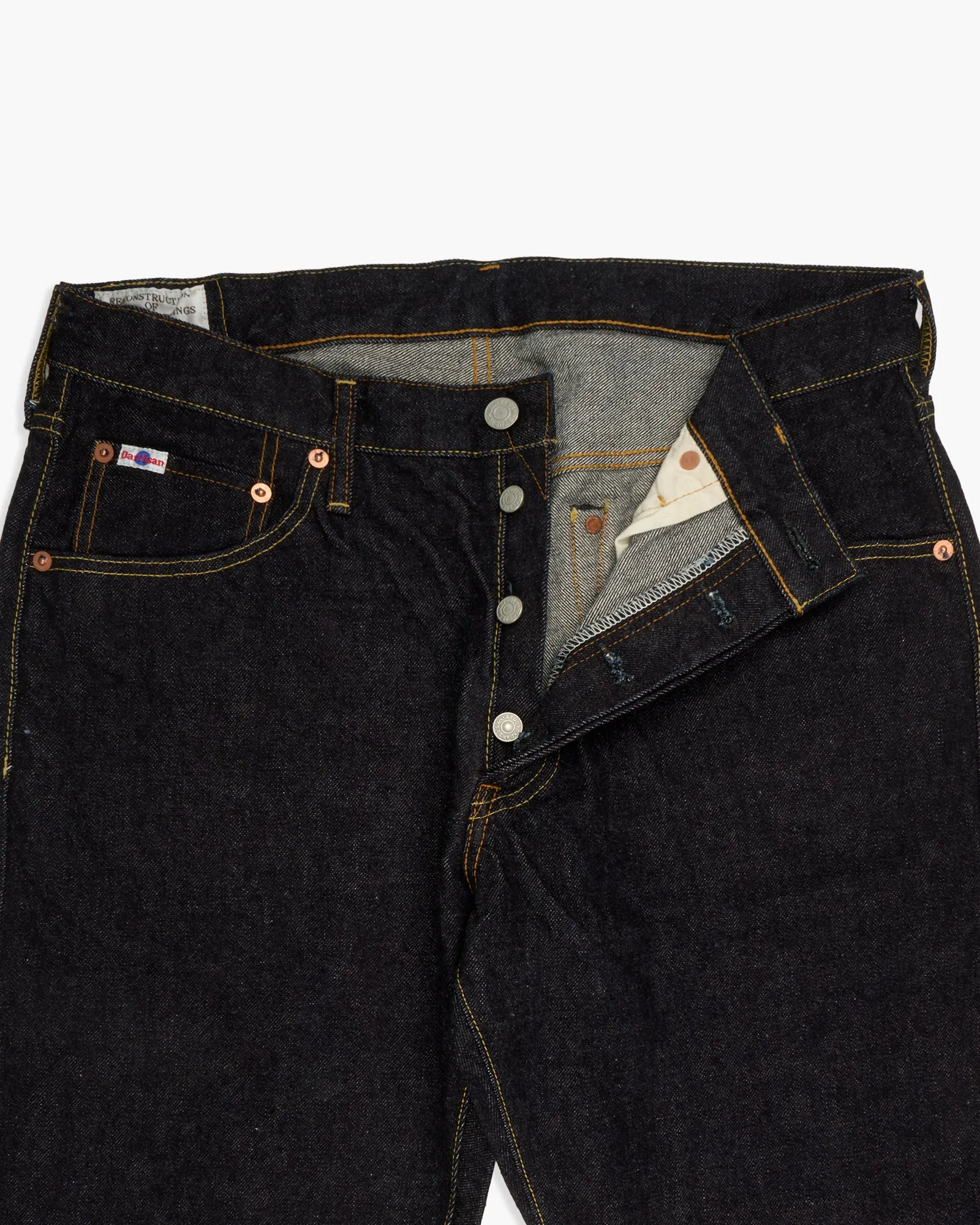 Studio D'Artisan SD-108 15oz Selvedge Relaxed Tapered Mens Jeans - Onewash