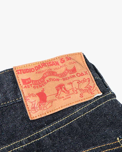 Studio D'Artisan SD-108 15oz Selvedge Relaxed Tapered Mens Jeans - Onewash