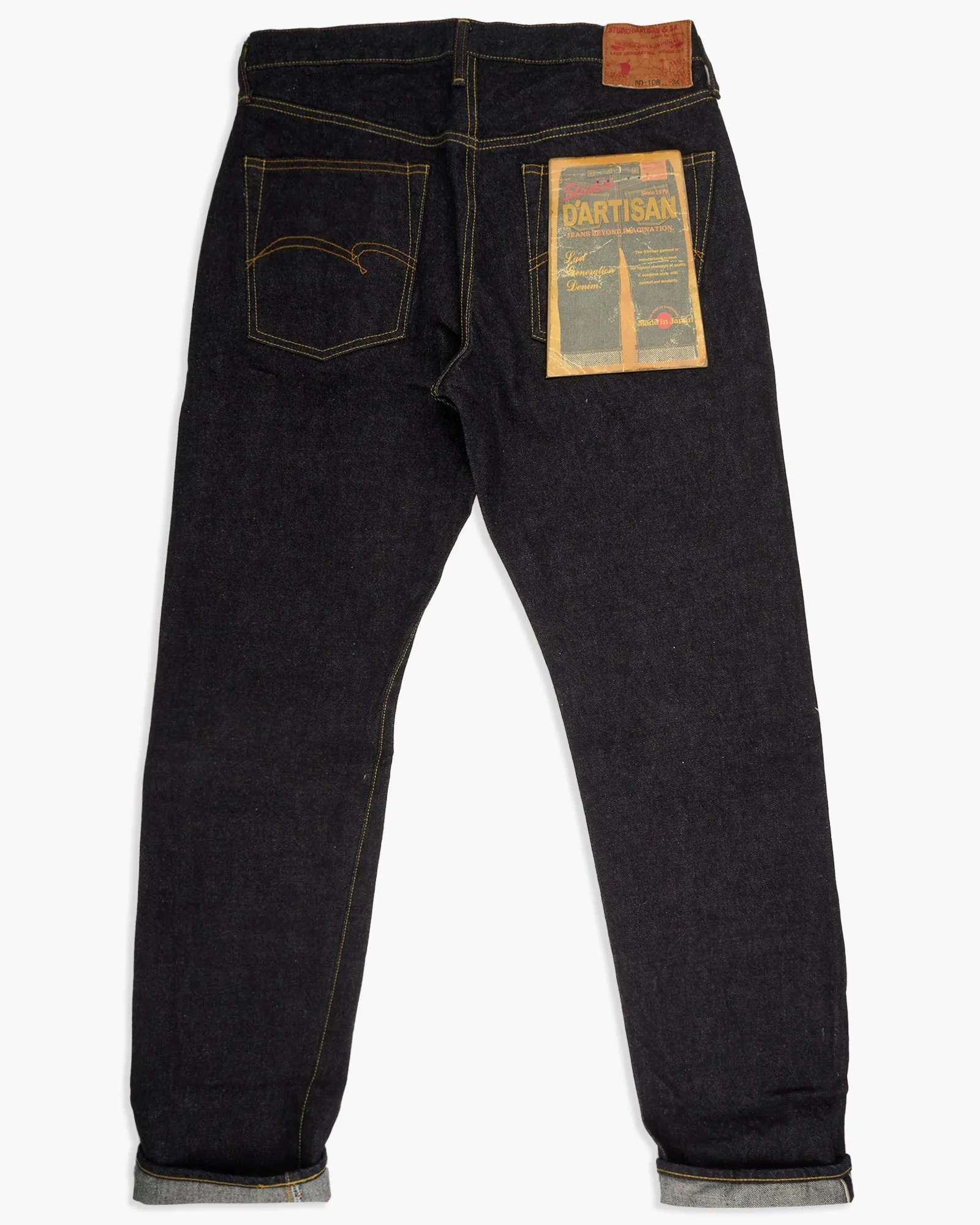 Studio D'Artisan SD-108 15oz Selvedge Relaxed Tapered Mens Jeans - Onewash