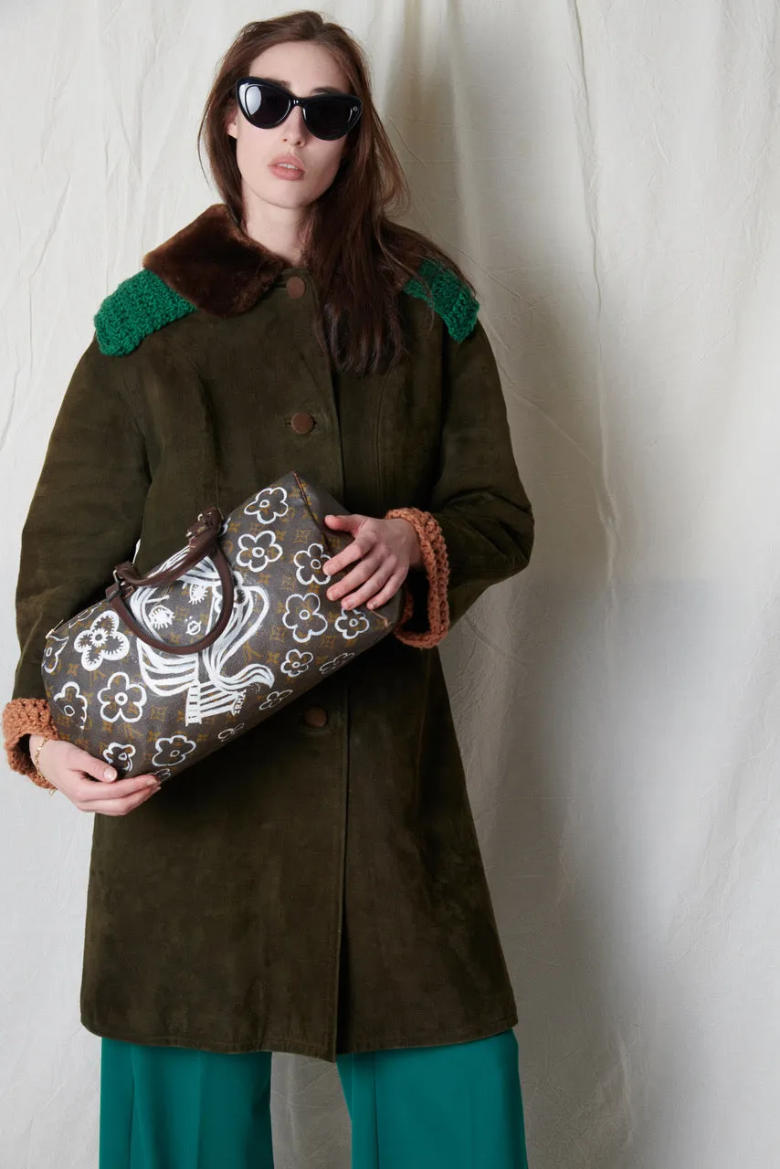 Vintage Louis Vuitton bag (1979) hand-painted by IRMA
