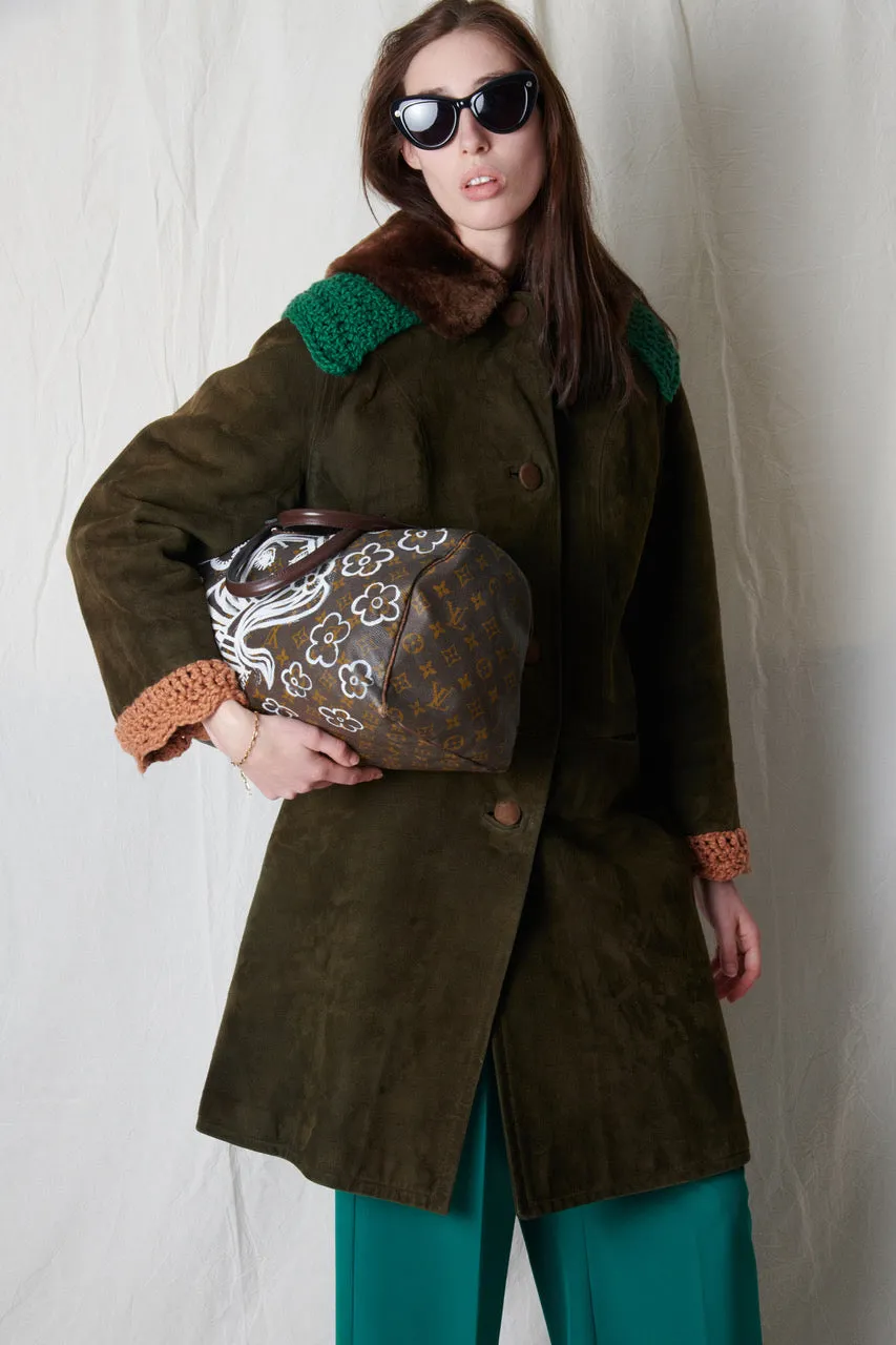 Vintage Louis Vuitton bag (1979) hand-painted by IRMA