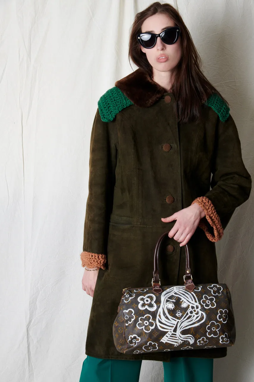 Vintage Louis Vuitton bag (1979) hand-painted by IRMA