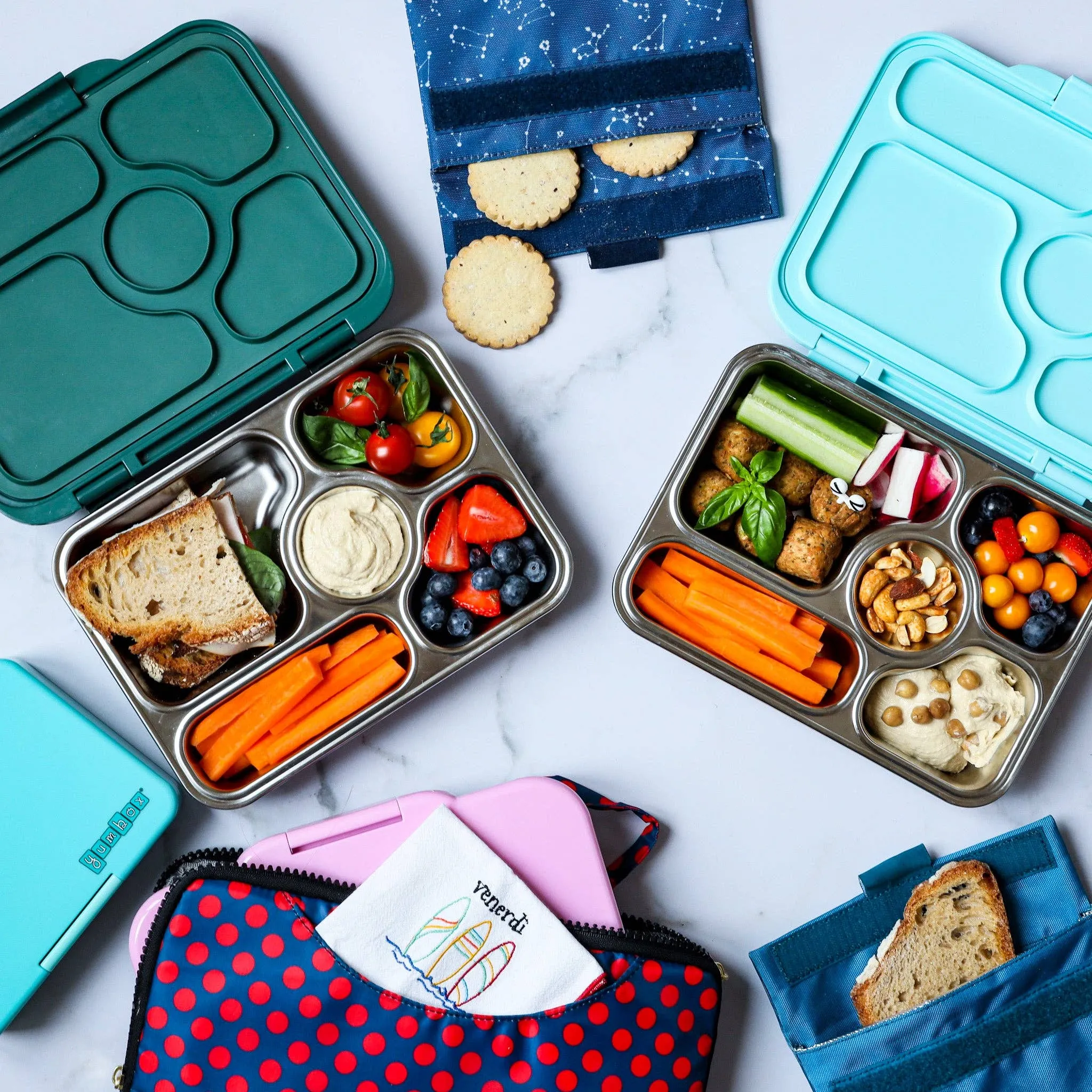 Yumbox - Stainless Steel Leakproof Bento Box - Kale Green